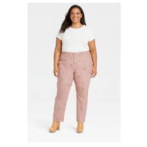 469 Knox Rose Women’s Pink Floral Straight-Leg Pants